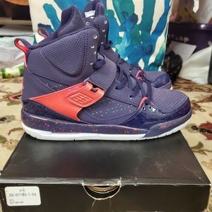 Jordan Purple and Pink Flight Sneakers